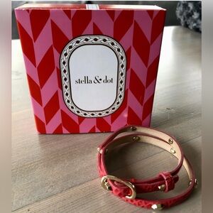 Stella & Dot Hudson Leather bracelet